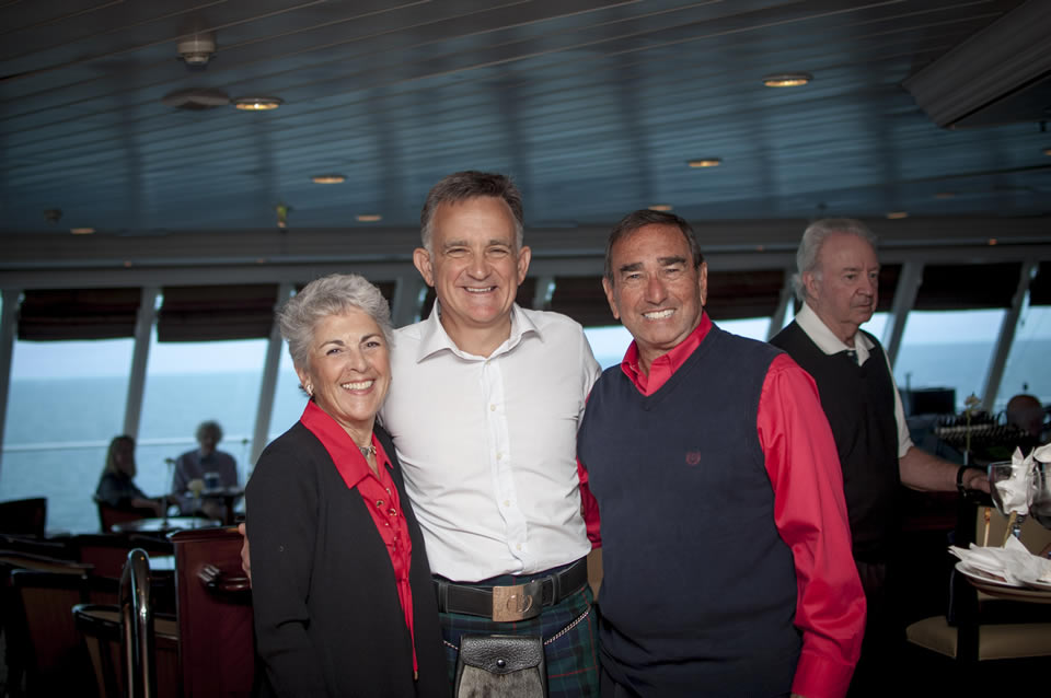 PerryGolf Co-Founder and Cruise Host Colin Dalgleish Socialing with Guest